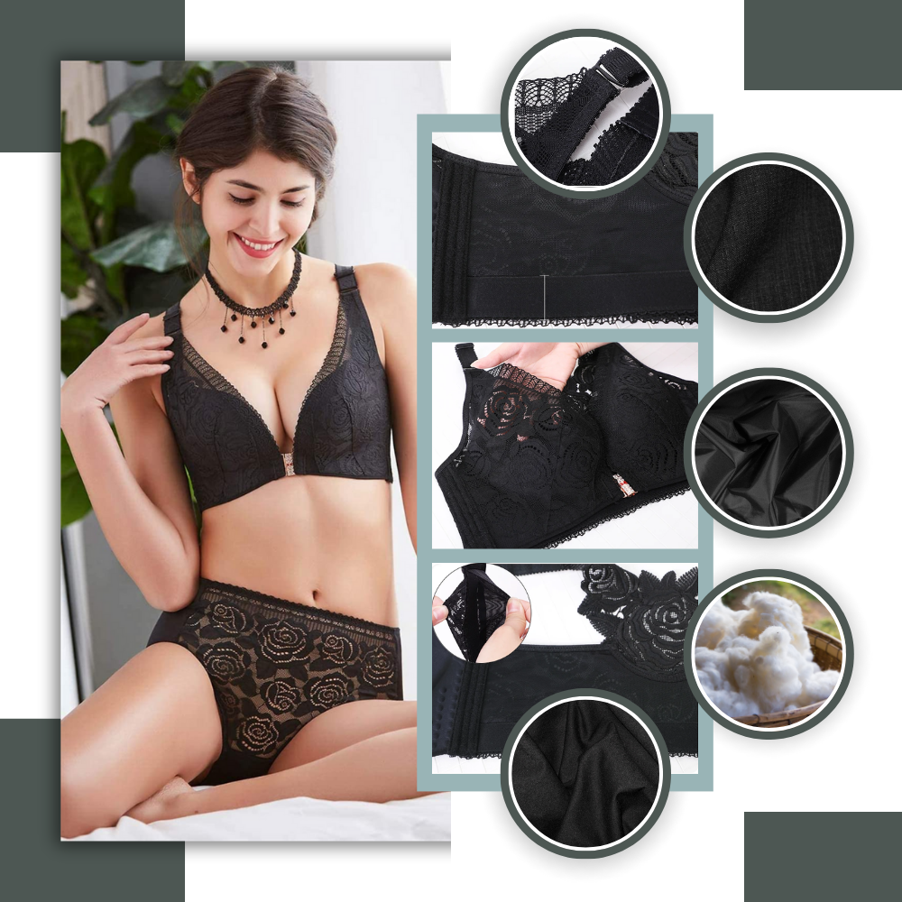 Soutien-gorge push-up élégant en dentelle - Ozerty