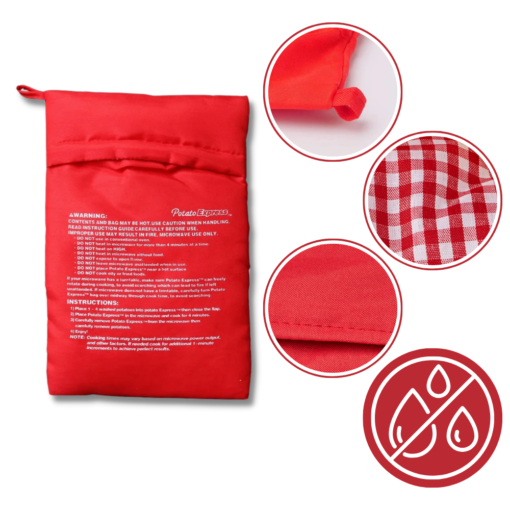 Sac de cuisson à pommes de terre pour micro-ondes
- Ozerty