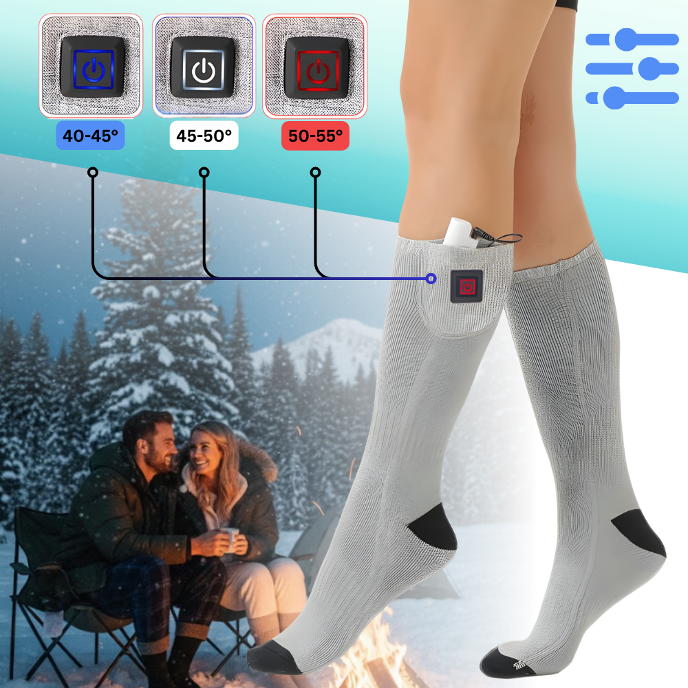 Chaussettes chauffantes électriques - Ozerty