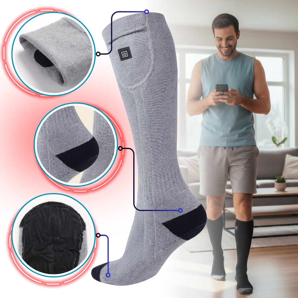 Chaussettes chauffantes électriques - Ozerty