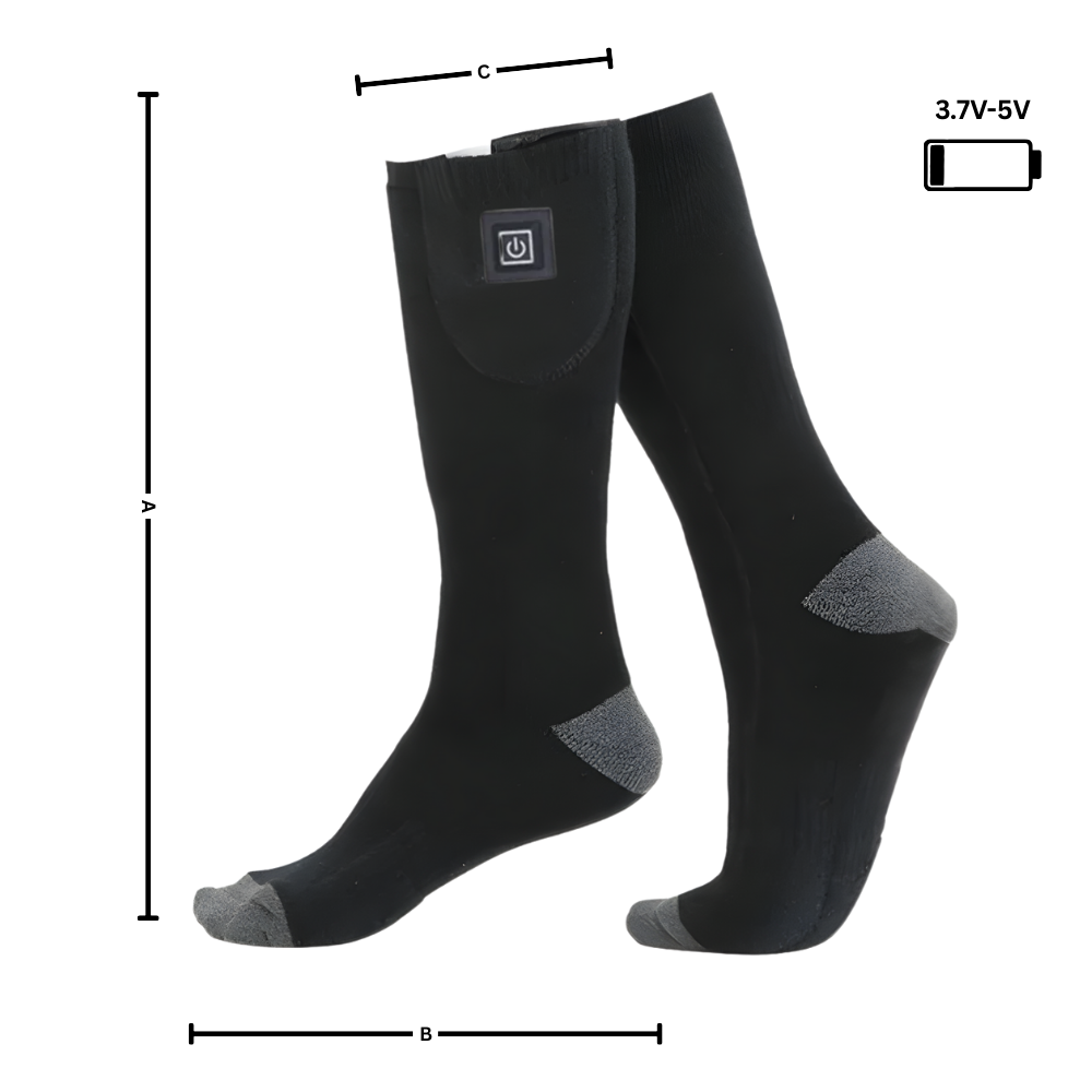 Chaussettes chauffantes électriques - Ozerty