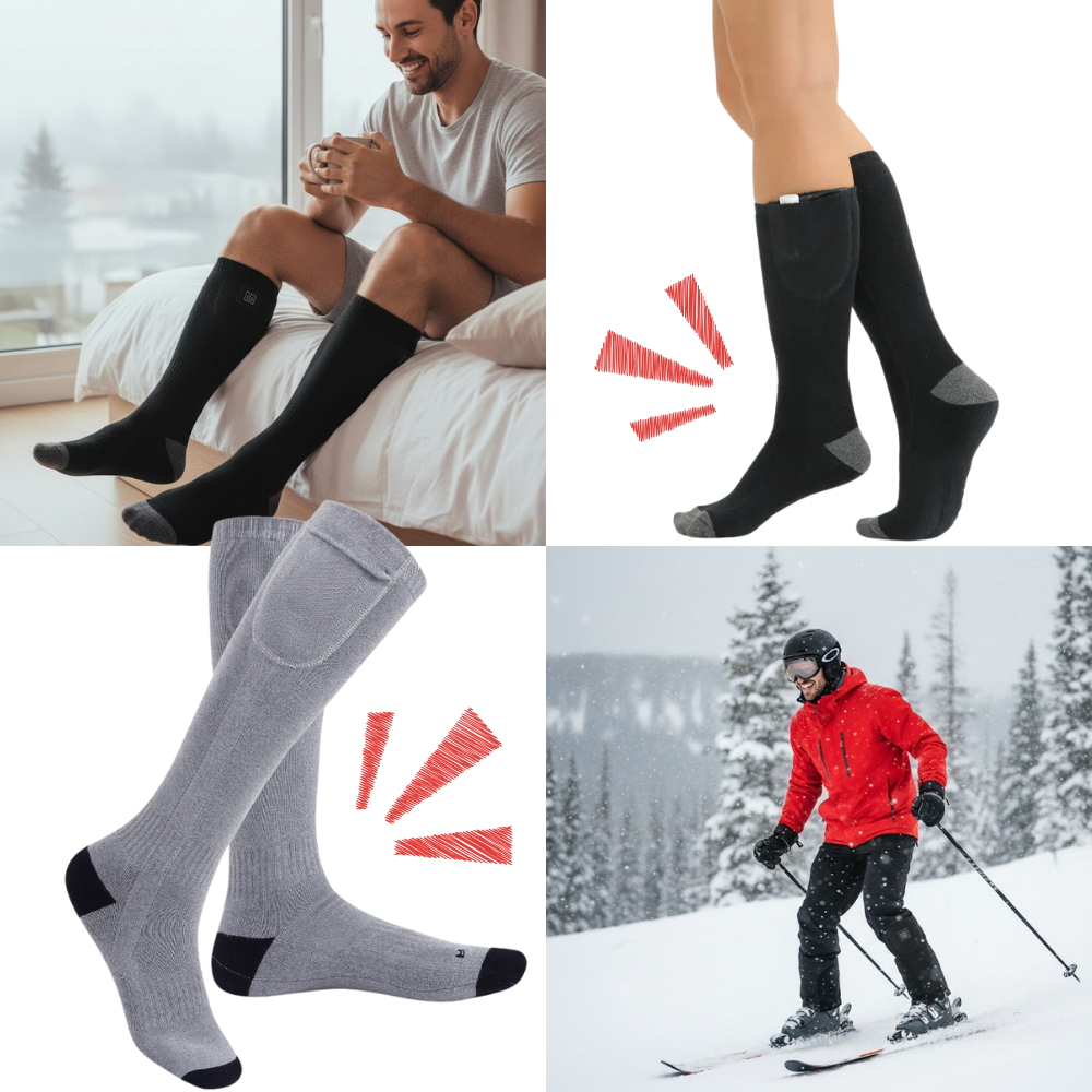 Chaussettes chauffantes électriques - Ozerty