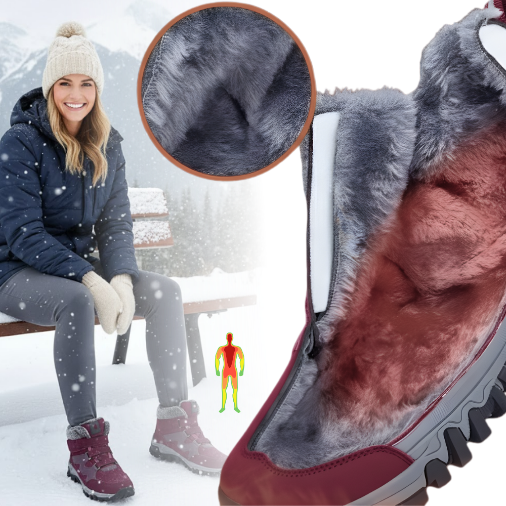 Bottines d'hiver chaudes doublées en polaire - Ozerty