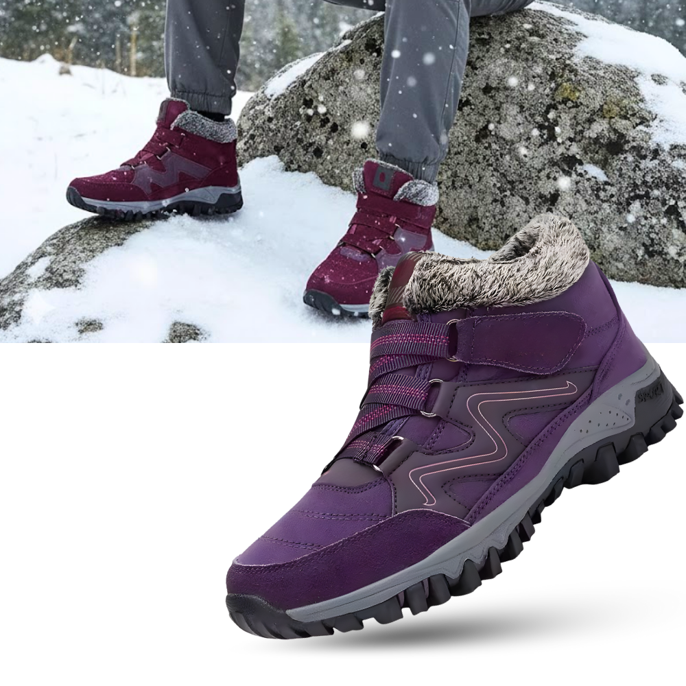 Bottines d'hiver chaudes doublées en polaire - Ozerty