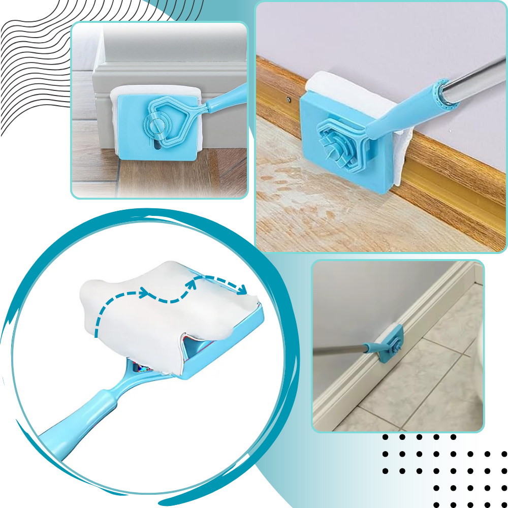 Brosse de nettoyage flexible pour plinthes - Ozerty