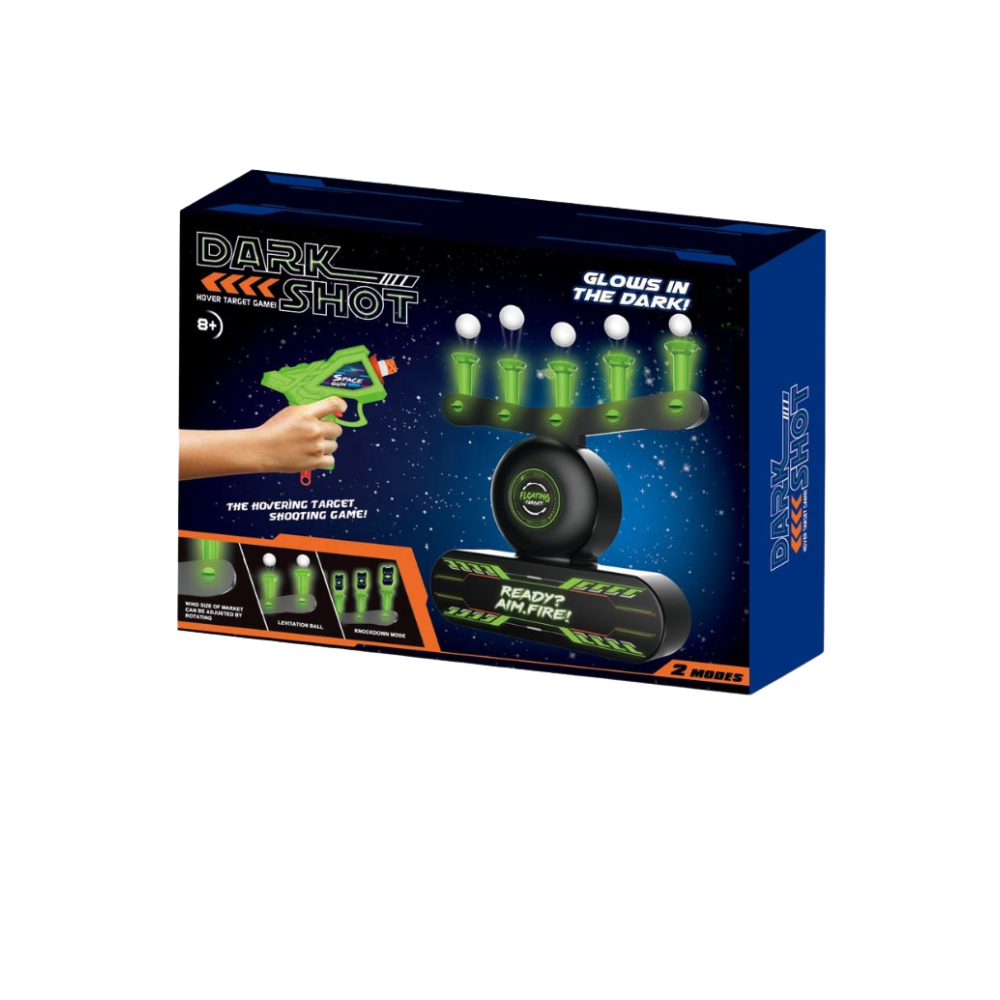 Jeu de tir avec balles flottantes lumineuses -Lumière bleue tamisée - Ozerty
