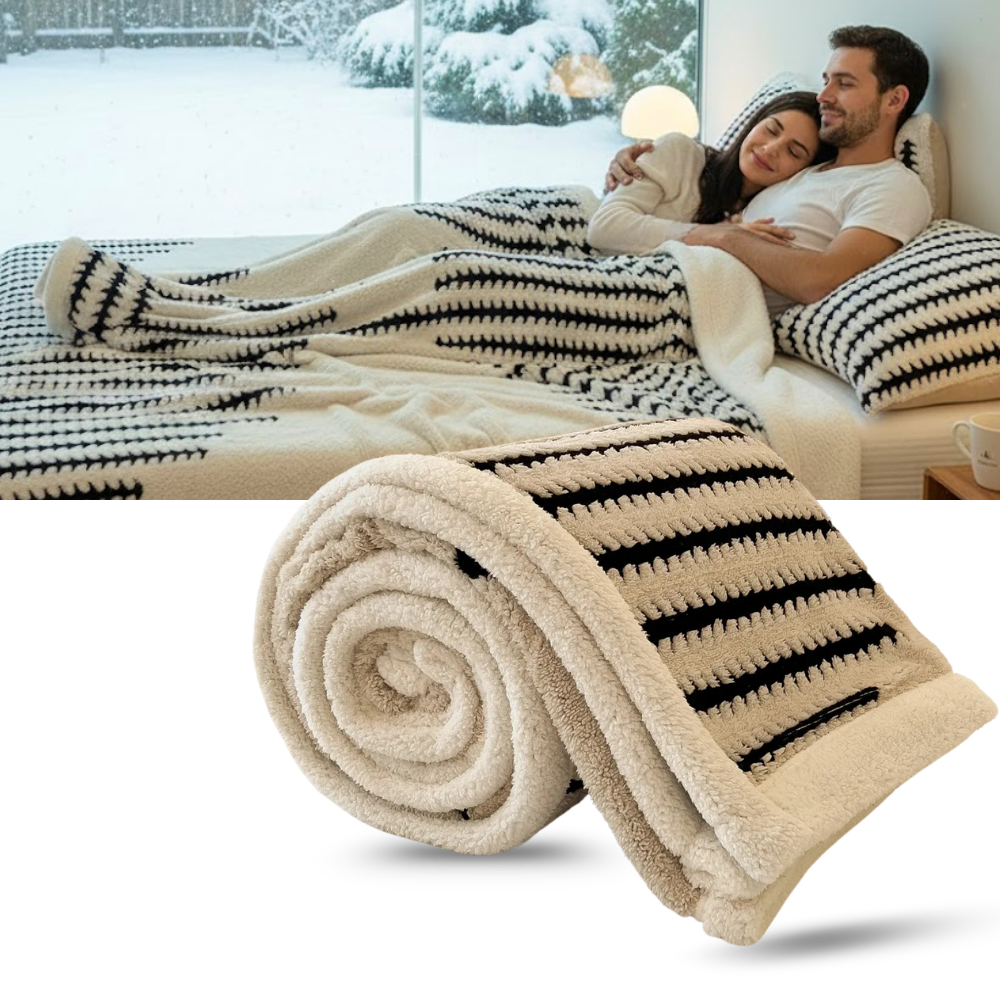 Couverture d'hiver molletonnée et moelleuse - Ozerty