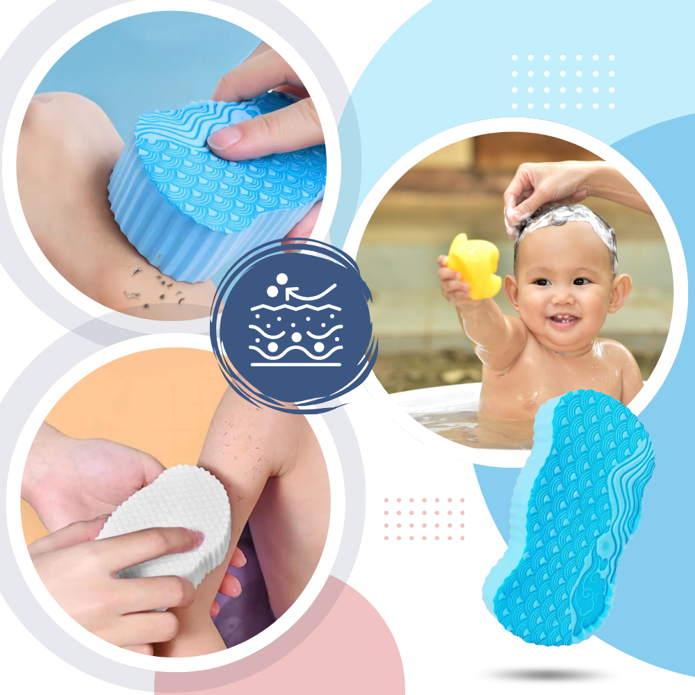 Éponge de bain exfoliante douce - Ozerty