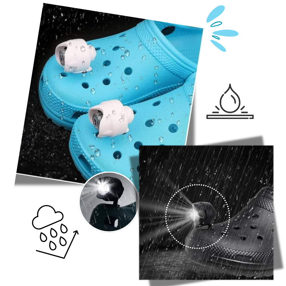 Lumière étanche et main libres pour Crocs - Ozerty