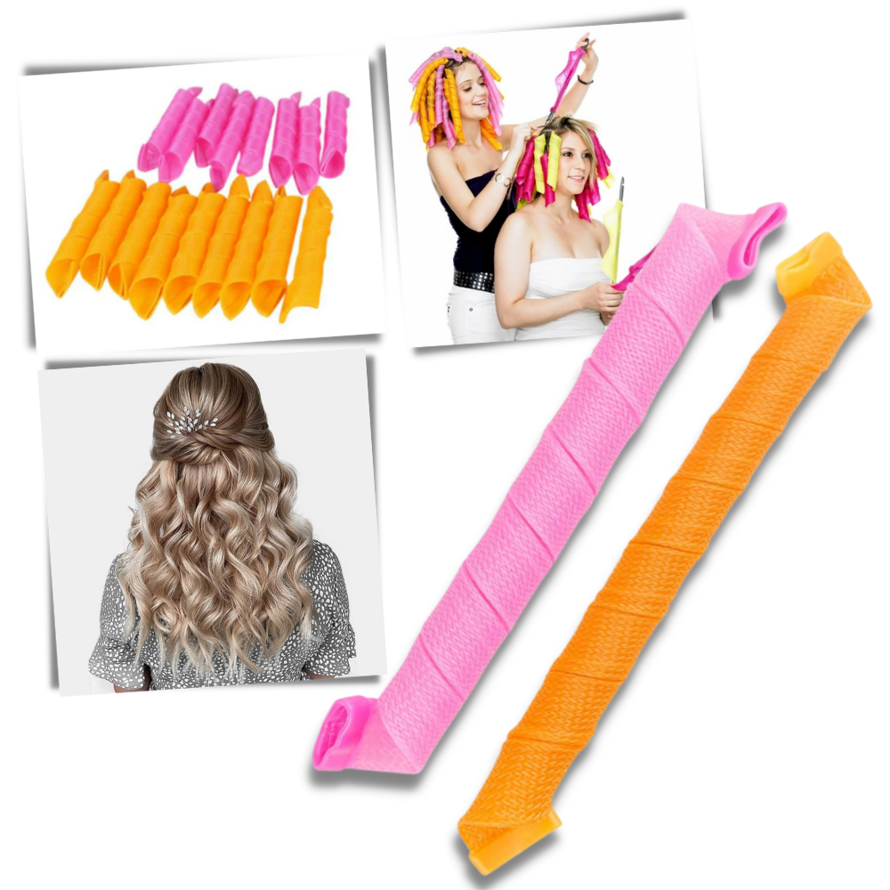 Kit de rouleaux pour boucler les cheveux sans chaleur
- Ozerty