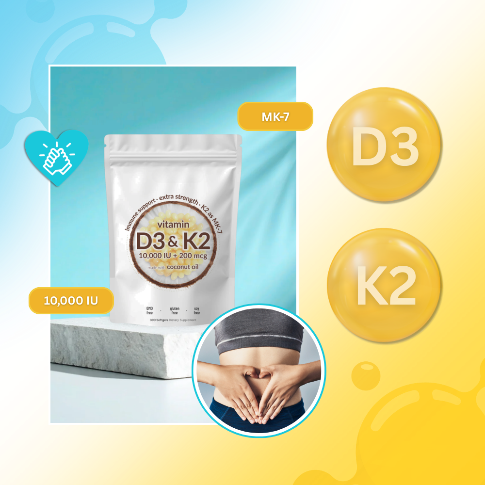 Gélules D3 & K2 haute puissance - Ozerty