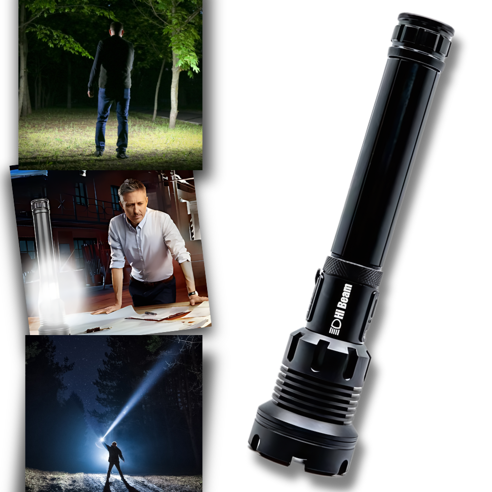 Torche à LED rechargeable à long faisceau - Ozerty