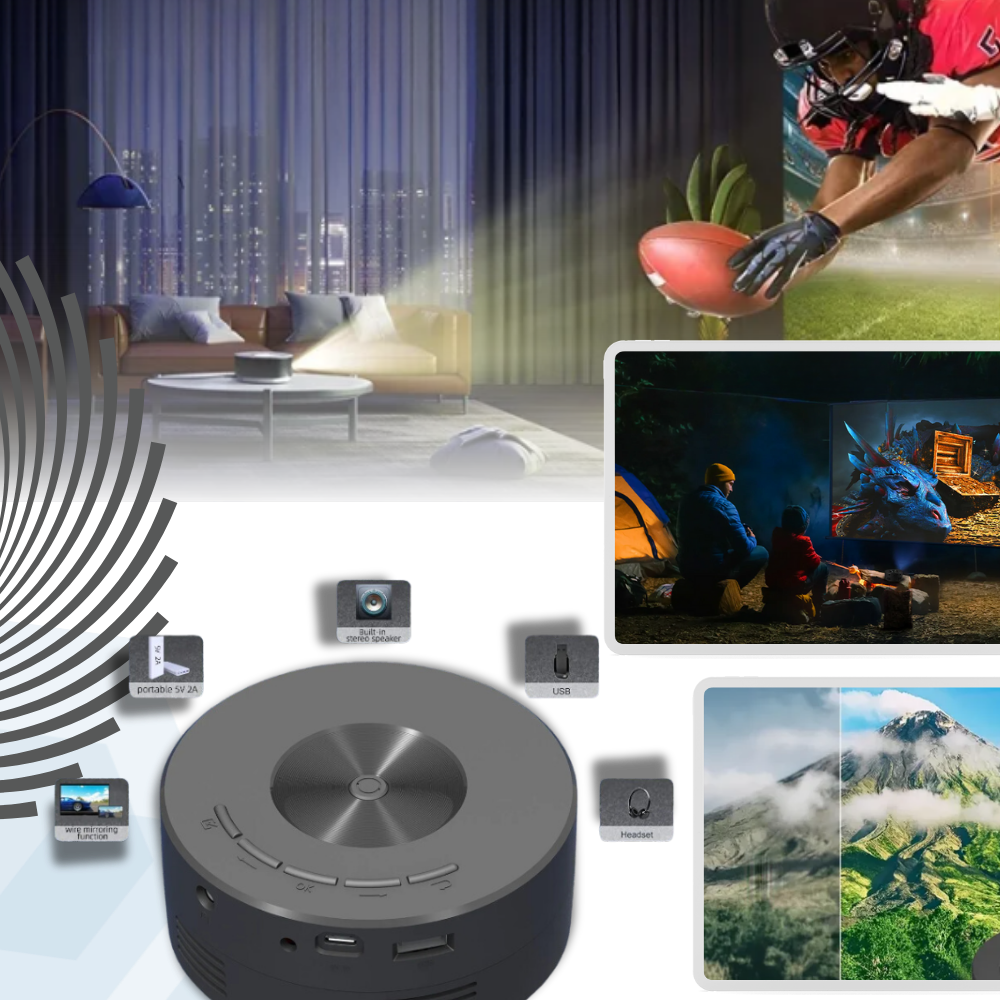 Mini-projecteur vidéo haute résolution
- Ozerty