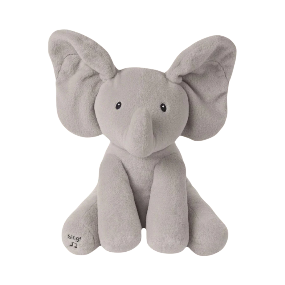 Peluche éléphant cache-cache interactif -Gris - Ozerty