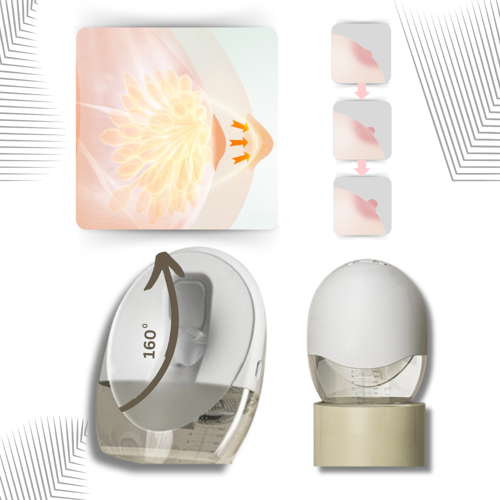 Tire-lait mains libres anti-fuites
- Ozerty