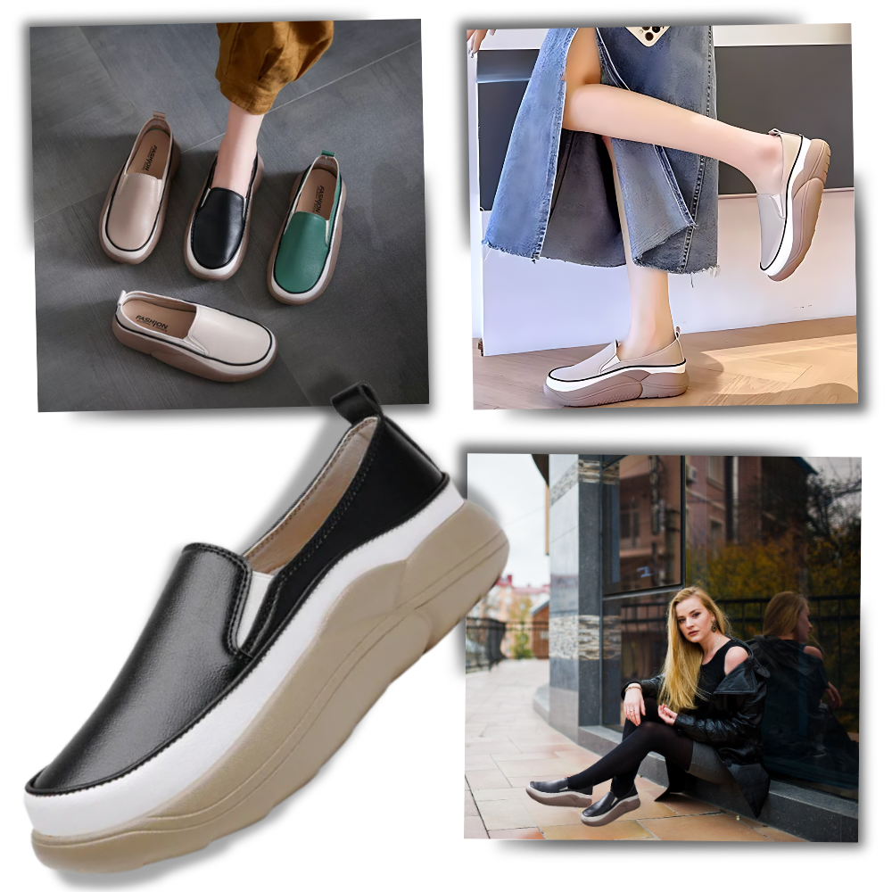 Mocassins souples à plateforme légère
- Ozerty