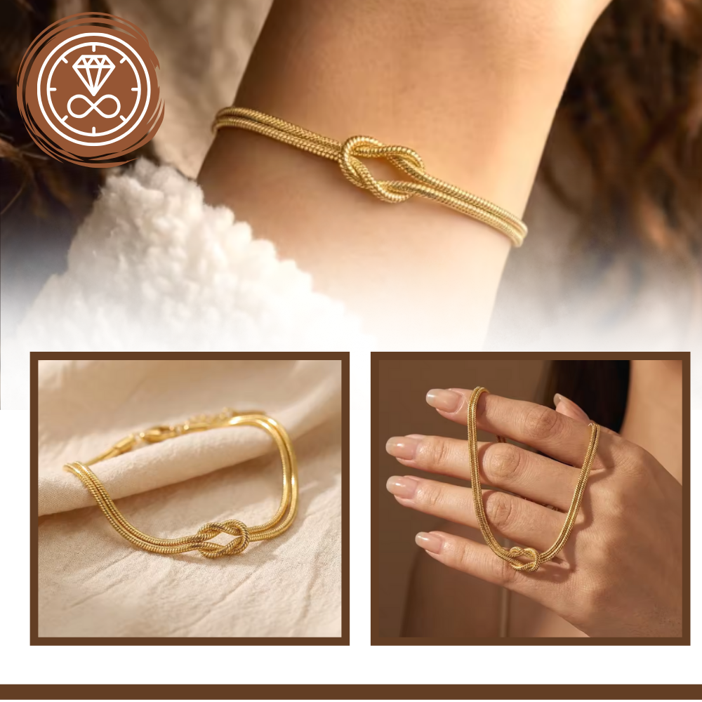 Collier et bracelet Love Knot - Ozerty