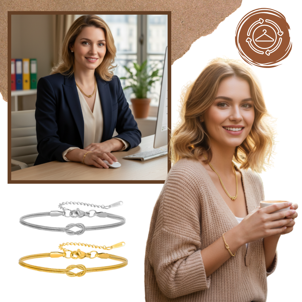 Collier et bracelet Love Knot - Ozerty