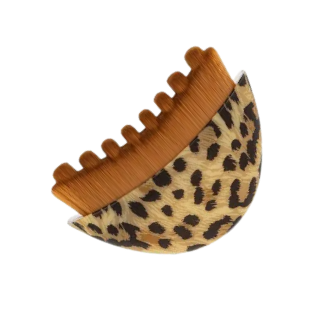 Brosse faciale pour drainage lymphatique -Léopard - Ozerty