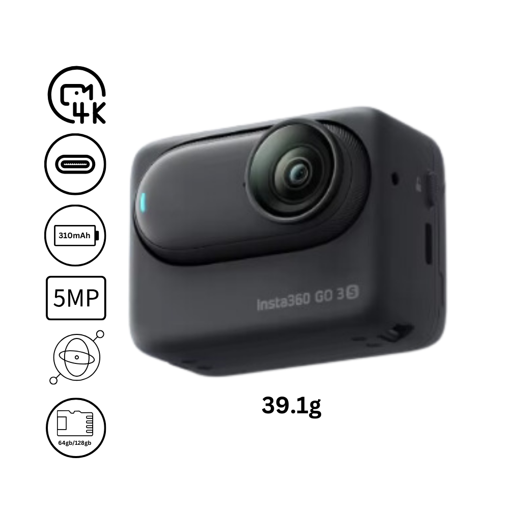 Caméra Insta 360 mains libres à montage magnétique - Ozerty