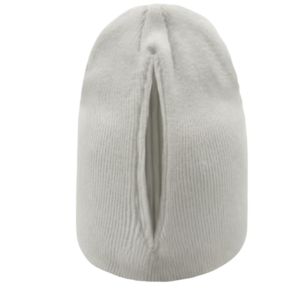 Bonnet femme ouverture magnétique pour queue de cheval -Blanc - Ozerty