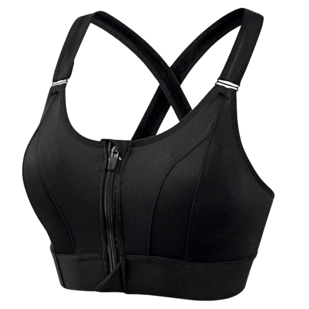 Soutien-gorge de sport à dos nageur avec soutien maximal -Noir/SNoir/MNoir/LNoir/XLNoir/2XLNoir/3XLNoir/4XLNoir/5XL - Ozerty