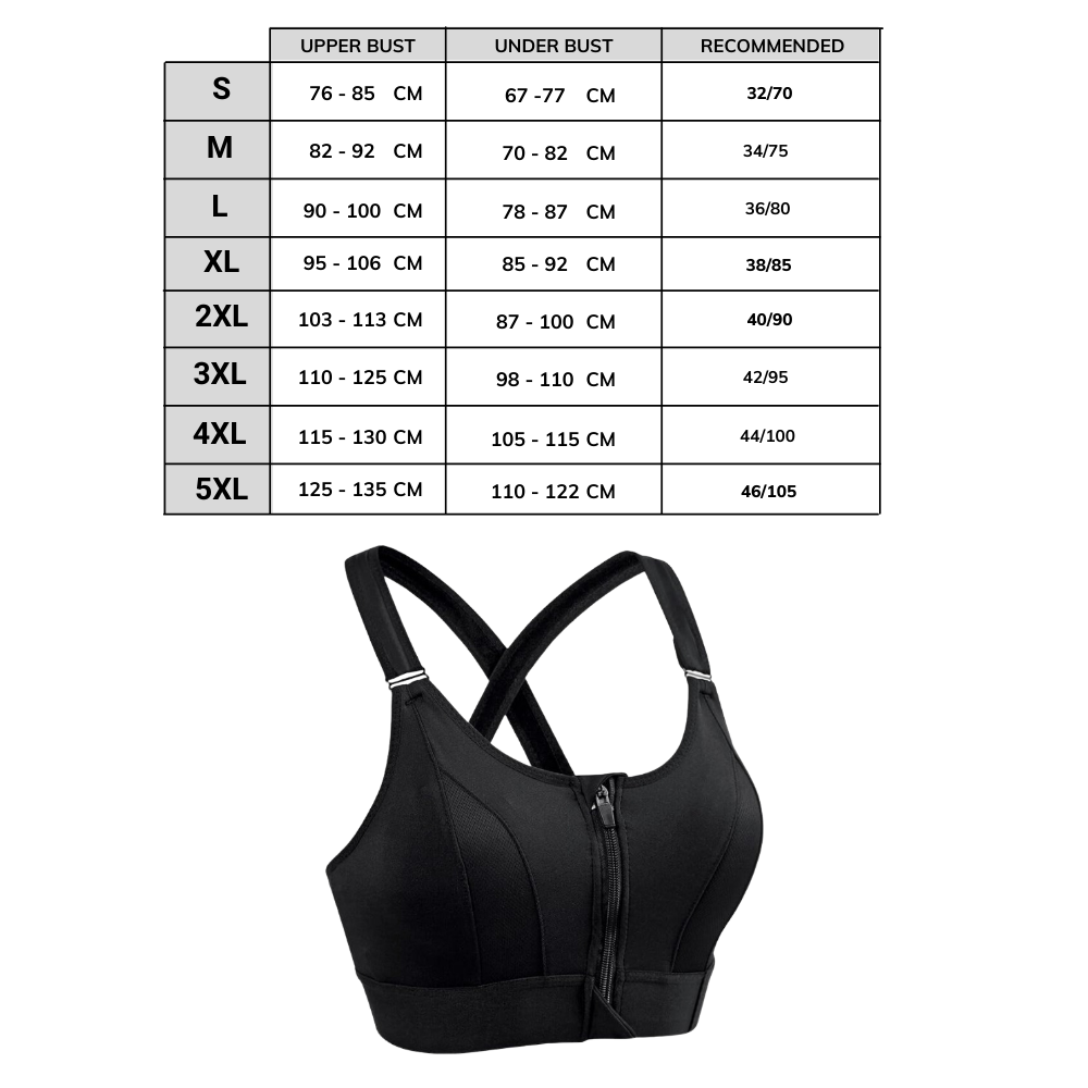 Soutien-gorge de sport à dos nageur avec soutien maximal - Ozerty