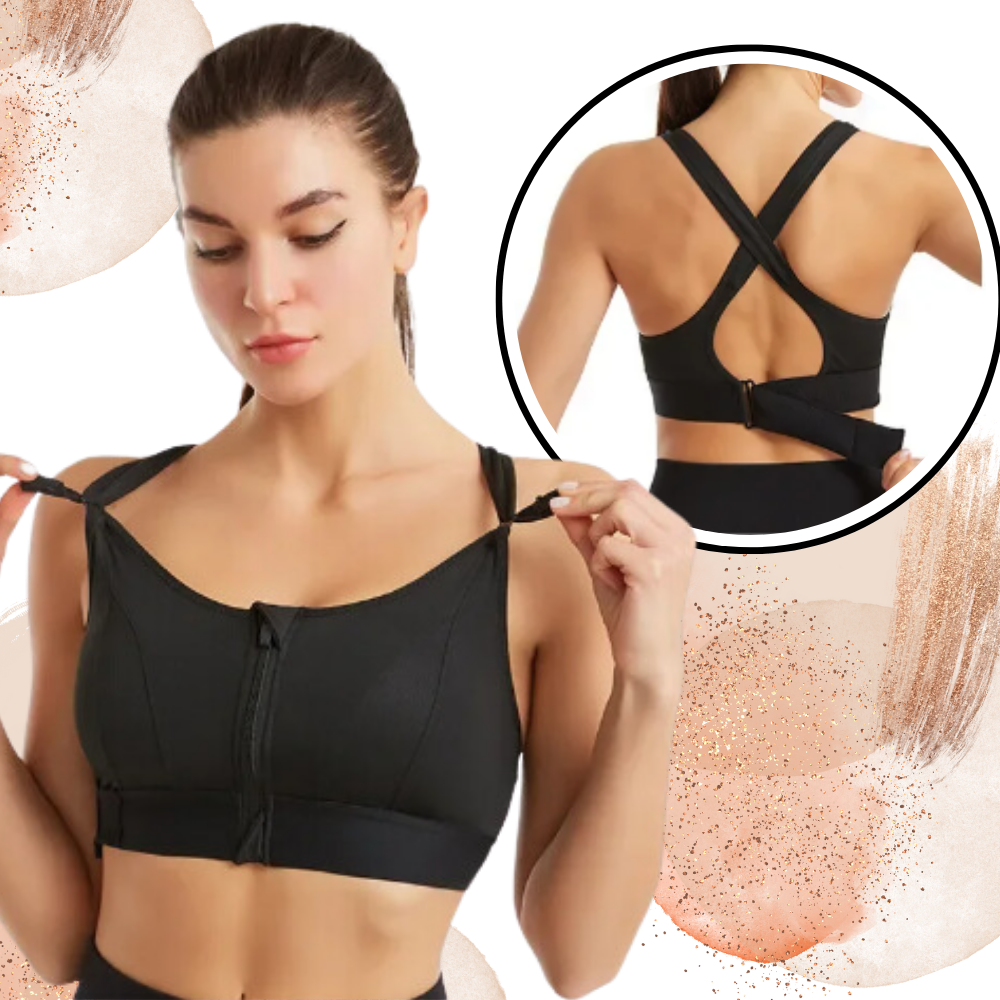 Soutien-gorge de sport à dos nageur avec soutien maximal - Ozerty