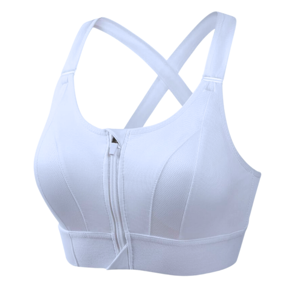 Soutien-gorge de sport à dos nageur avec soutien maximal -Blanc/SBlanc/MBlanc/LBlanc/XLBlanc/2XLBlanc/3XLBlanc/4XLBlanc/5XL - Ozerty