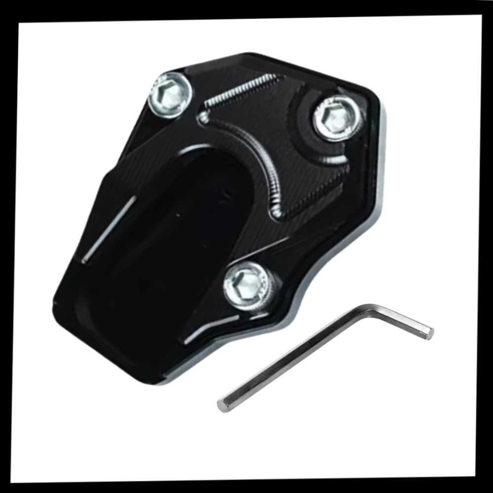 Support levier de béquille et plaque d'extension en alliage pour moto - Ozerty