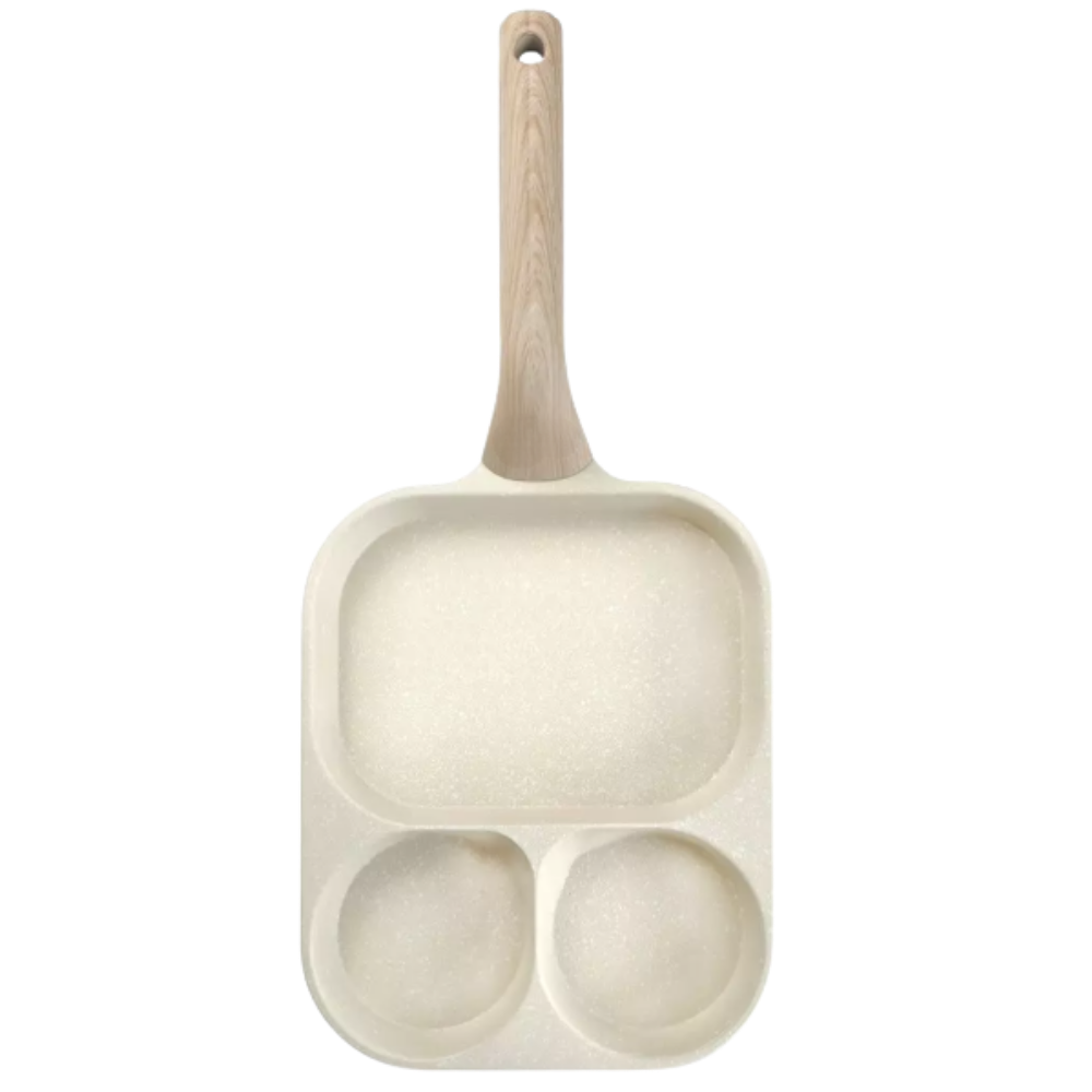 Poêle à compartiments -Blanc - Ozerty