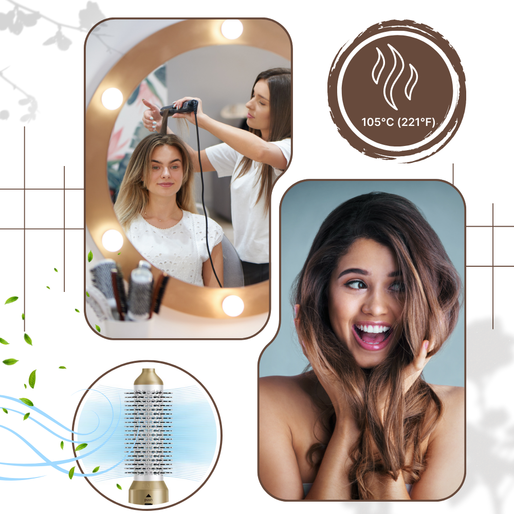 Brosse sèche-cheveux multifonction - Ozerty
