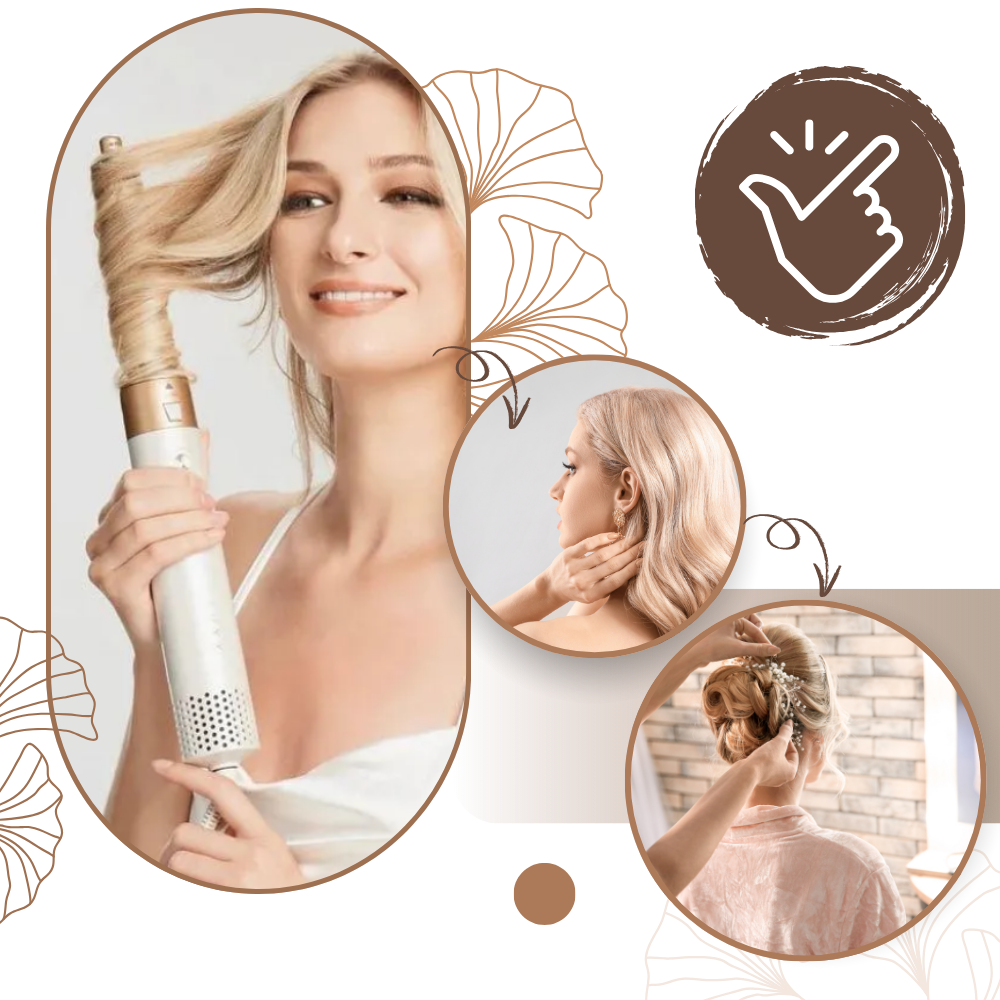 Brosse sèche-cheveux multifonction - Ozerty