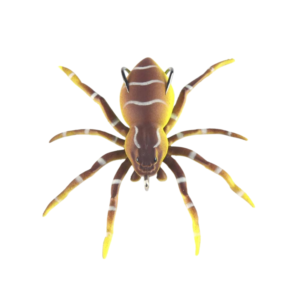 Appât de pêche en forme d'araignée à mouvements naturels
-Marron - Ozerty