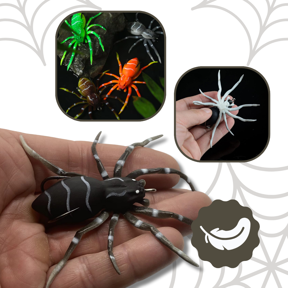 Appât de pêche en forme d'araignée à mouvements naturels
- Ozerty