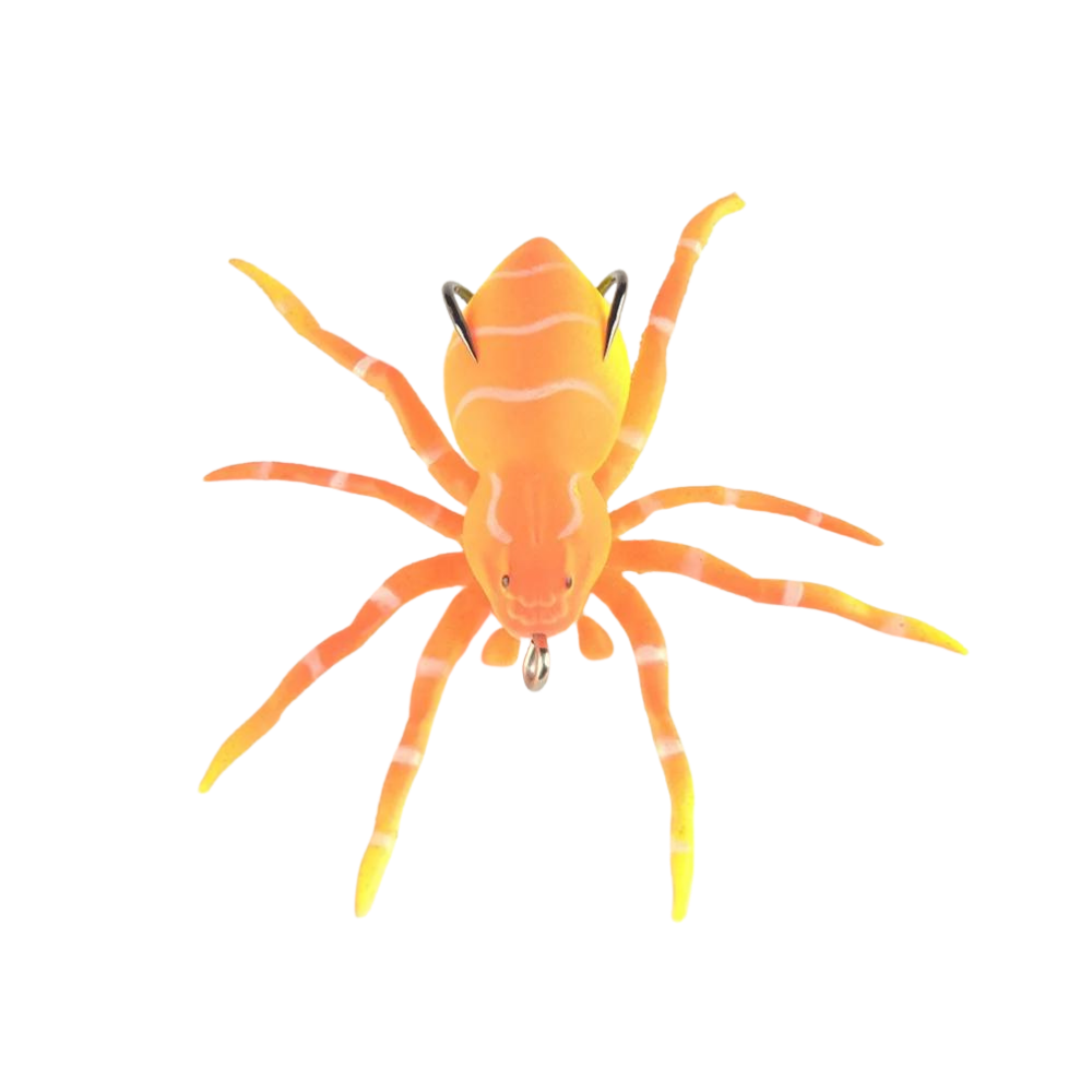 Appât de pêche en forme d'araignée à mouvements naturels
-Orange - Ozerty