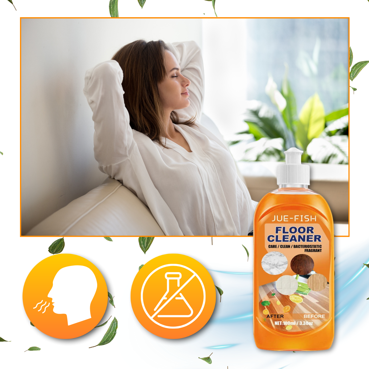 Nettoyant multi-usages pour sols au parfum naturel - Ozerty