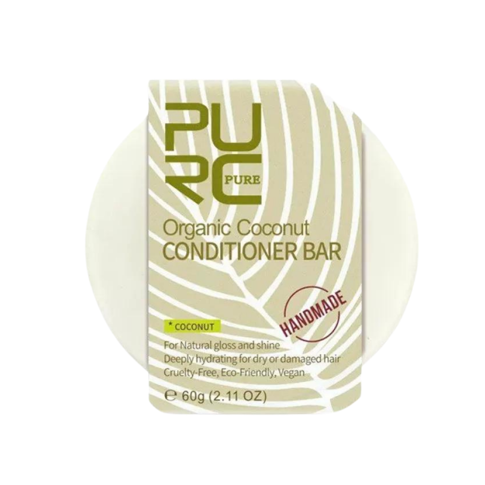 Barres de shampoing et d'après-shampoing naturels
-Après-shampoing à la noix de coco - Ozerty