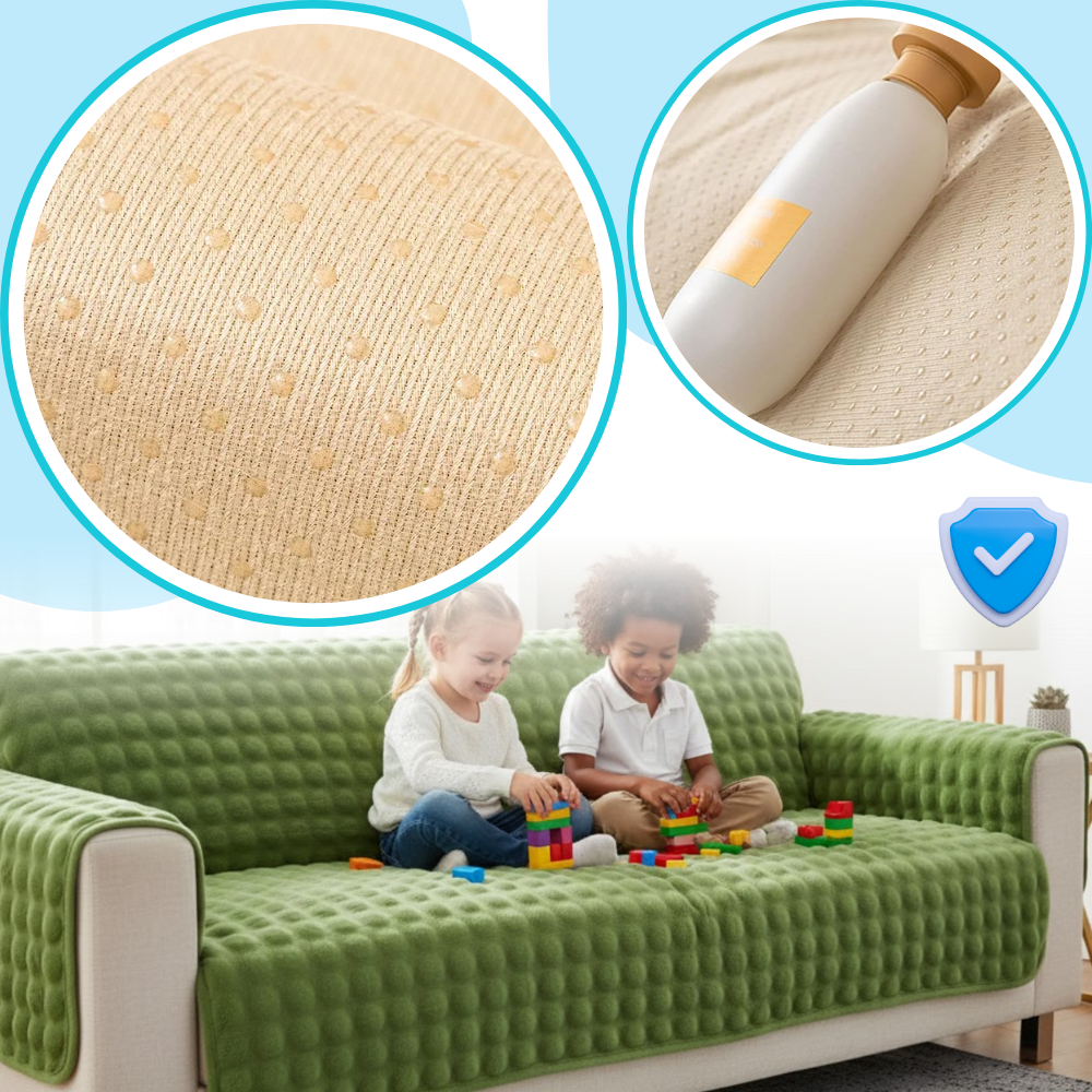 Housse antidérapante pour canapé en peluche douce - Ozerty