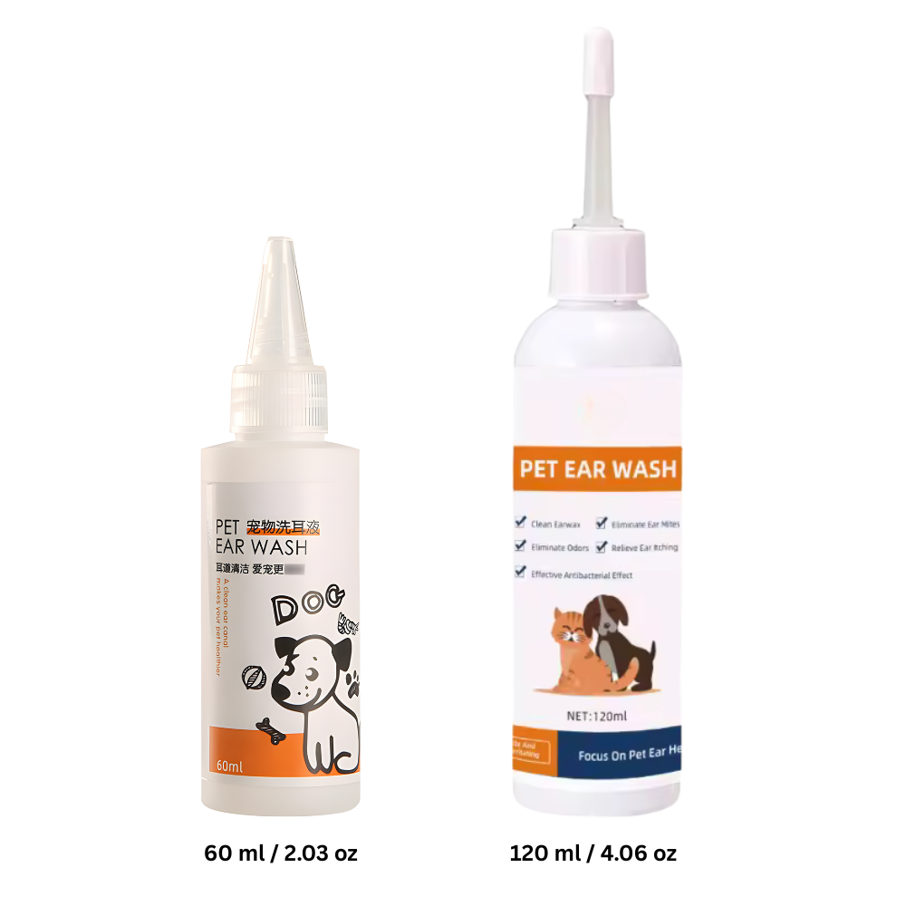 Nettoyant et désodorisant pour oreilles d'animaux - Ozerty