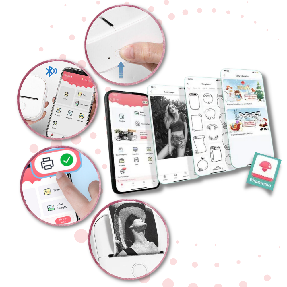 Imprimante de stickers sans encre Phomemo
- Ozerty