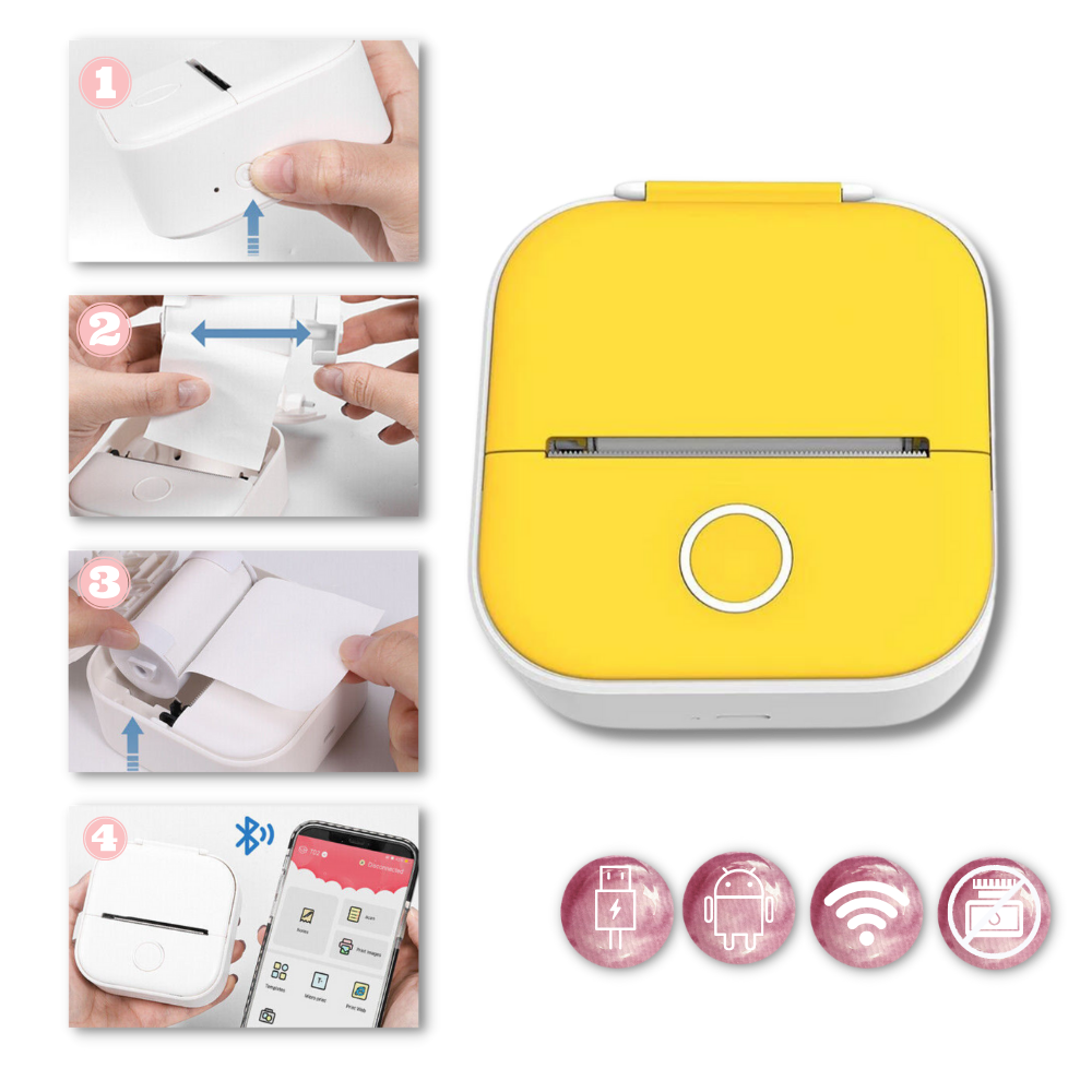 Imprimante de stickers sans encre Phomemo
- Ozerty