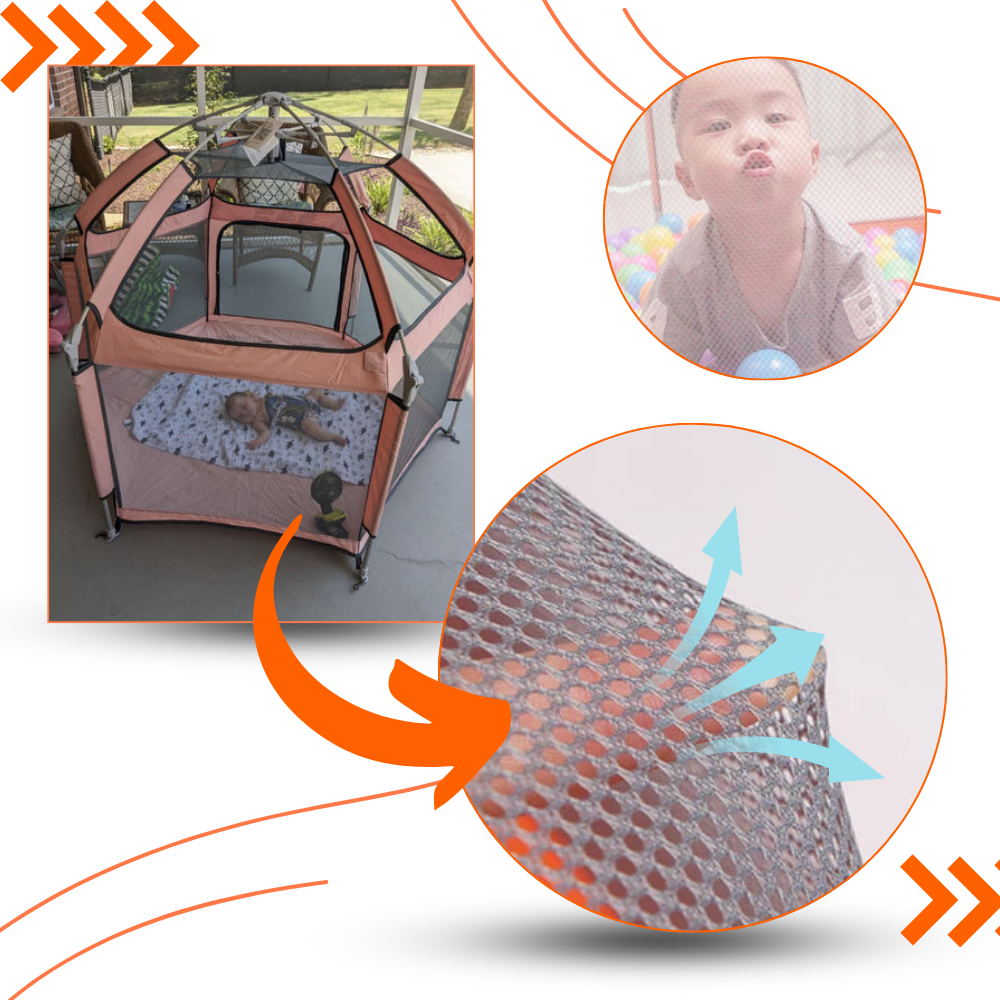 Parc pop-up pour enfants en maille - Ozerty