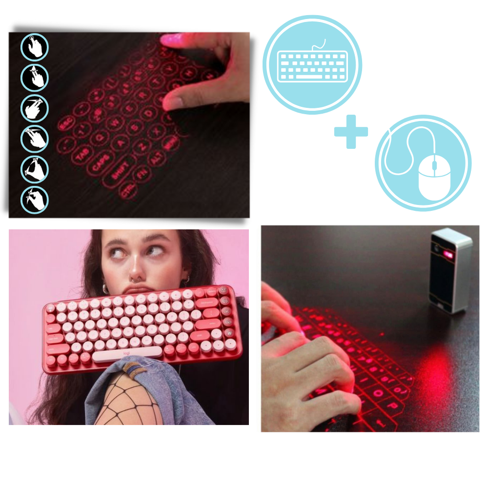 Clavier virtuel laser portable
- Ozerty