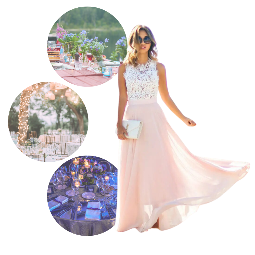 Robe en mousseline de dentelle Prairie Chic
- Ozerty