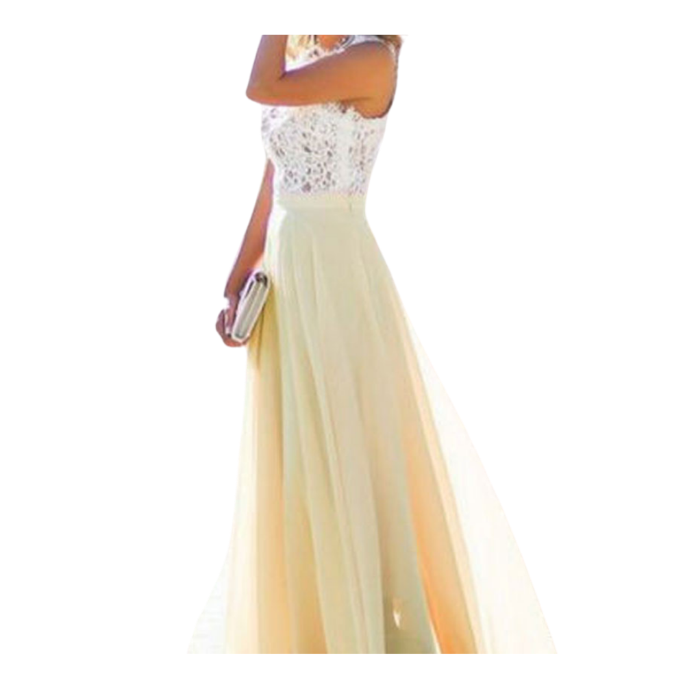Robe en mousseline de dentelle Prairie Chic
-Jaune/SJaune/MJaune/LJaune/XLJaune/XXLJaune/XXXL - Ozerty