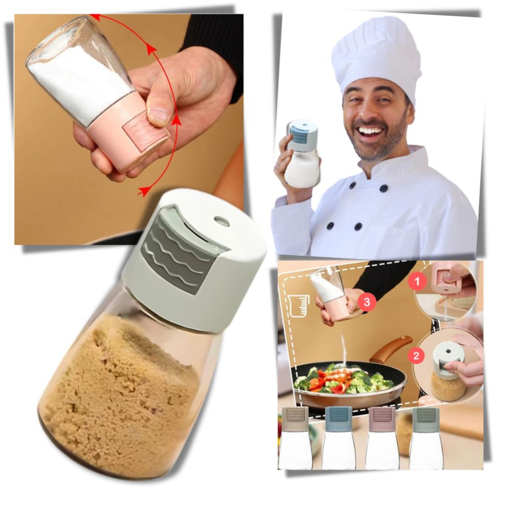 Salière et poivrière à poussoir précis
- Ozerty