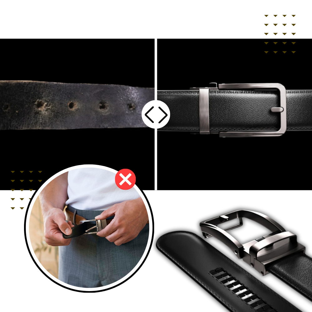 Ceinture automatique en cuir de vache - Ozerty