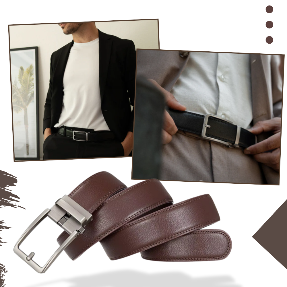 Ceinture automatique en cuir de vache - Ozerty
