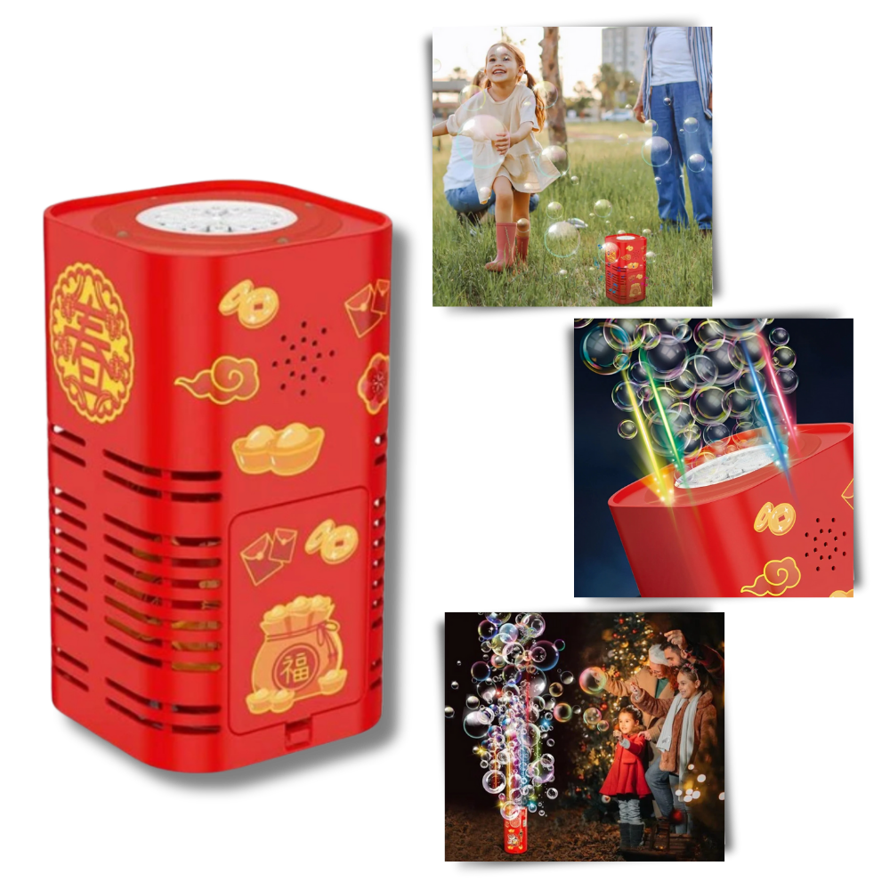 Machine à bulles type feu d'artifice rechargeable
- Ozerty